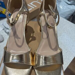 Elegant Gold Women's Heels